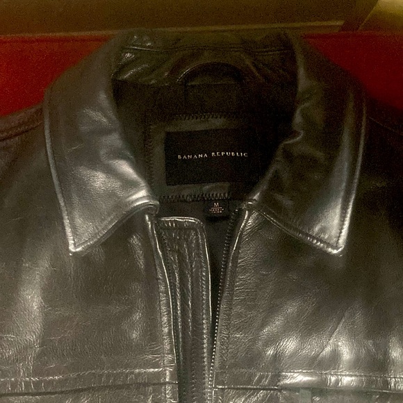Men’s vintage genuine leather jacket - Picture 2 of 5